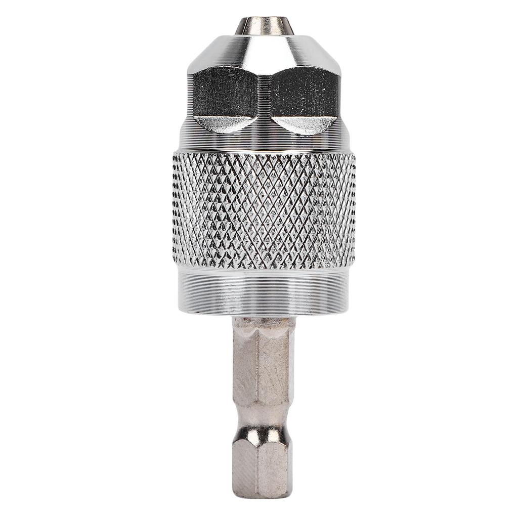 Keyless Drill Chuck Bit 1Celsius4in Hex Shank Conversion Tool 1.5-6.5mm Quick Screw Driver Drill Adapter Detachable Lightweight for 3 Jaw Electric  
