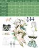 Genshin Impact Cosplay Naheeda Cosplay Costume Grass God Genshin Impact Adult Child Kids Size 130 140 White Grass Joka [NOKIJP] (Naheda, 140)