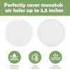 Monotub Adhesive Filter Disks Mushroom Growing Filter Pad Replacements Filtration Sticker Replacement Cultivation Supplies For