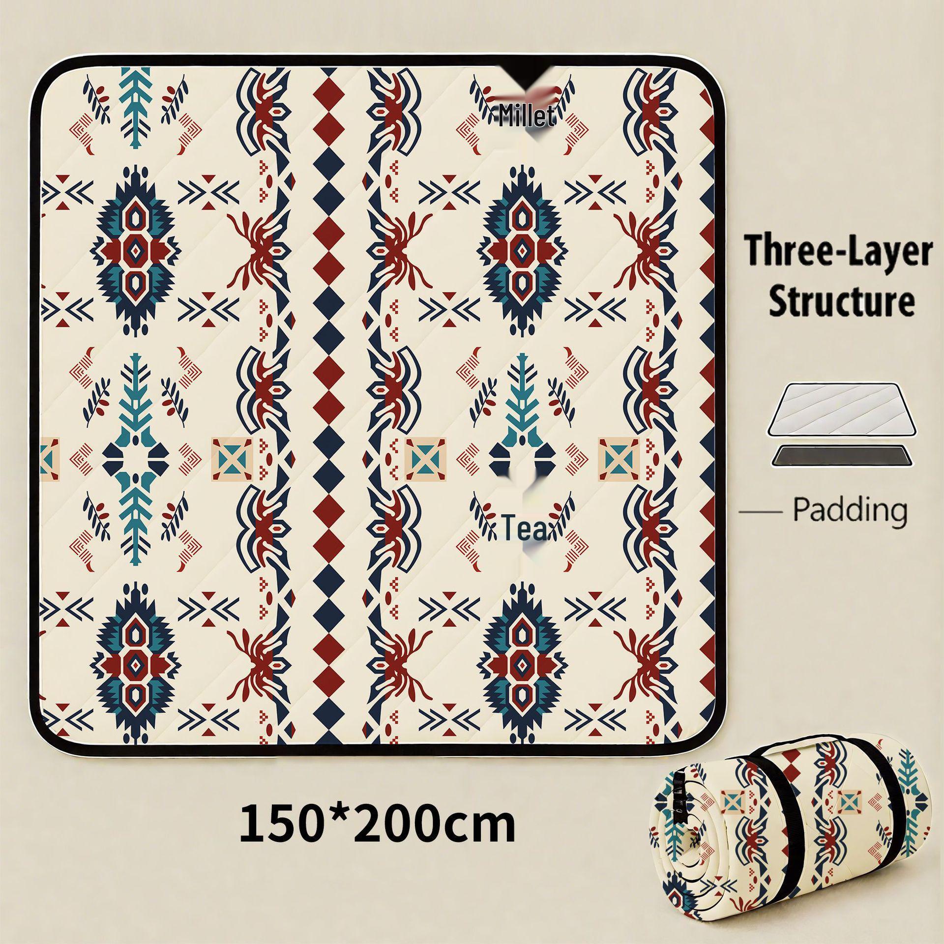 Thickened Waterproof Outdoor Picnic & Camping Mat - Foldable, Moisture-Proof, Portable