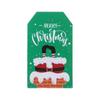 100pcs Santa Claus Wrapping Supplies Kraft Paper Kraft Tag Gift Wrapping Hang Tags Christmas Labels
