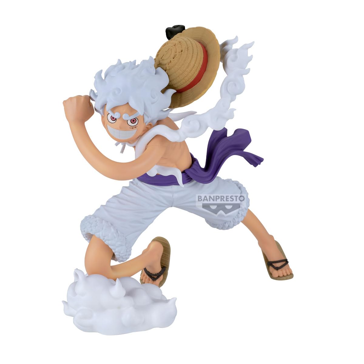 Banpresto Monkey Luffy Gear 5 II One Piece Grandista 22cm Multicolor Collector Figure Perfect for Anime Fans D. -