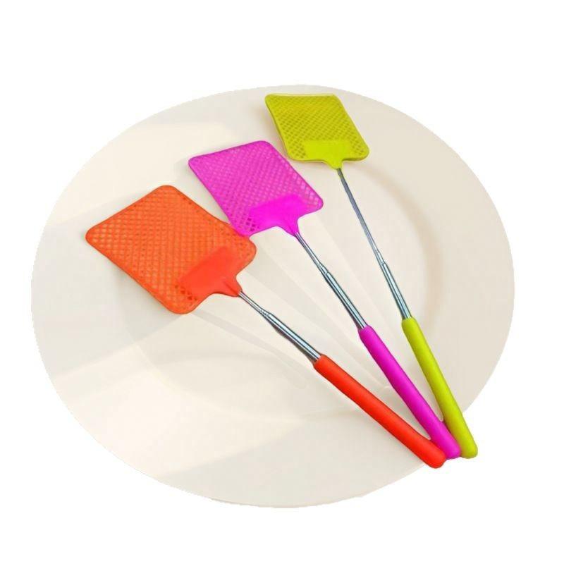 High Quality Fly Swatter Black Mosquito Swatter with Extendable Stainless Steel Handle for Versatile Use