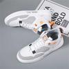Fashion Gray With Ties Wine Boot Walking Shoes For Men's Skate Sneakers Sport First Degree Brand Sneeker Wide Fit Jogging High-tech