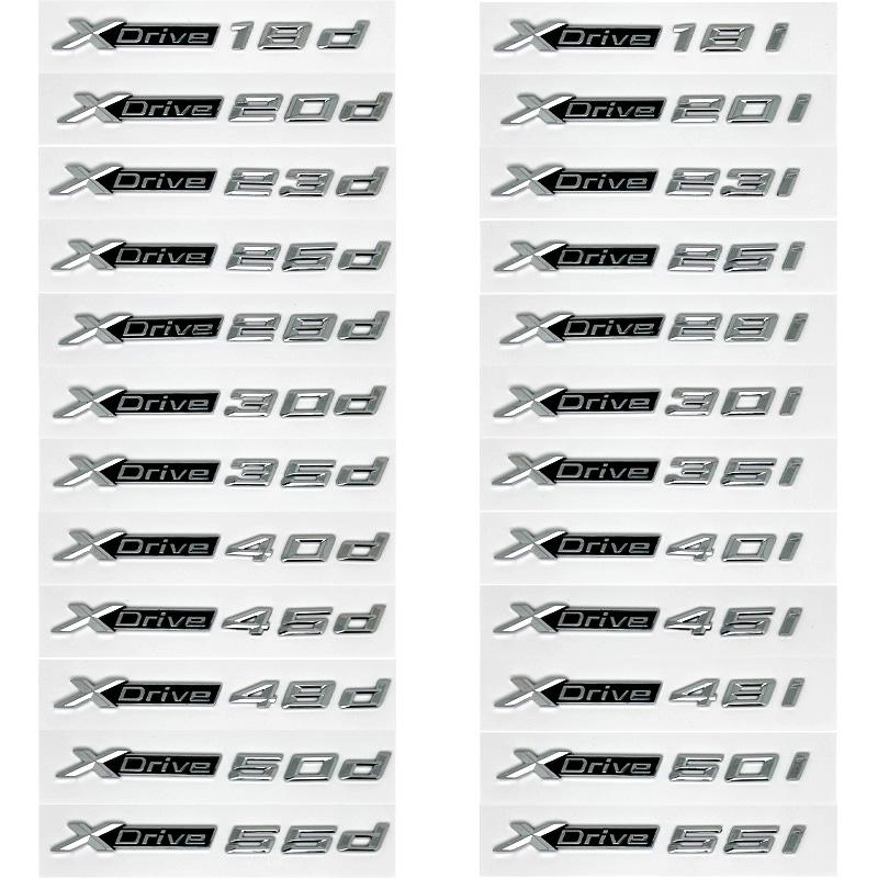 3D Xdrive 20d 30d 35d 40d 50d 20i 25i 30i Emblema De Guardabarros De Coche Pegatina De Insignia De Maletero Para BMW X1 X3 X4 X5