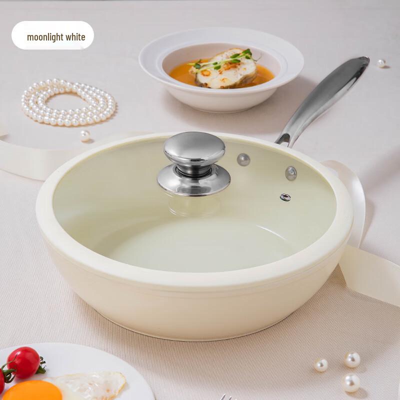 Longhe Titanium Ceramic Non-stick Wok
