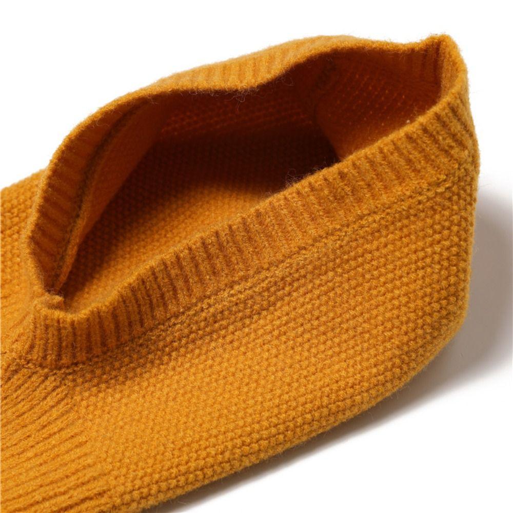 Einfarbige Sturmhaube Mütze Wolliger Nackenschal Mützen Kappe Niedliche Gestrickte Kapuzenmütze Mädchen