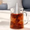 304 Stainless Steel Cone Tea Infuser with Chain Hook and Tray Spices Strainer  Mug