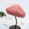 Autumn And Winter Woolen Bud Hat British Retro Painter Hat Elegant And Noble Mesh Beret Women'S Tide