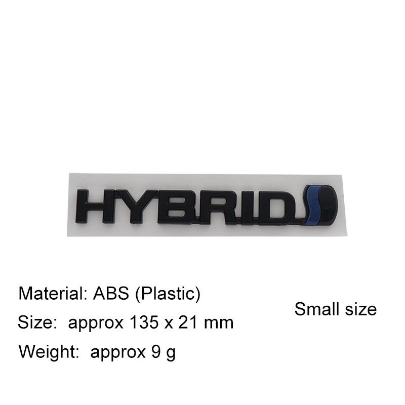 3D Premium ABS HYBRID Letter Sticker Tail Bumper Badge Auto Rear Trunk Emblem Accessories