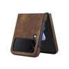 Applicable To The New Samsung Flip4 5G Mobile Phone Case Galaxyfold4 Retro Mobile Phone Leather Case Folding Mobile Phone Case