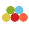 Modern Minimalist Solid Color Silicone Coaster Anti Slip & Anti Scalding Home Use Insulated Coaster with Circular Design