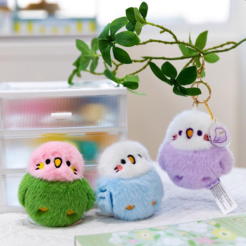 Chuchu Little Bird Plush Keychain - Cartoon Backpack Charm & Birthday Gift