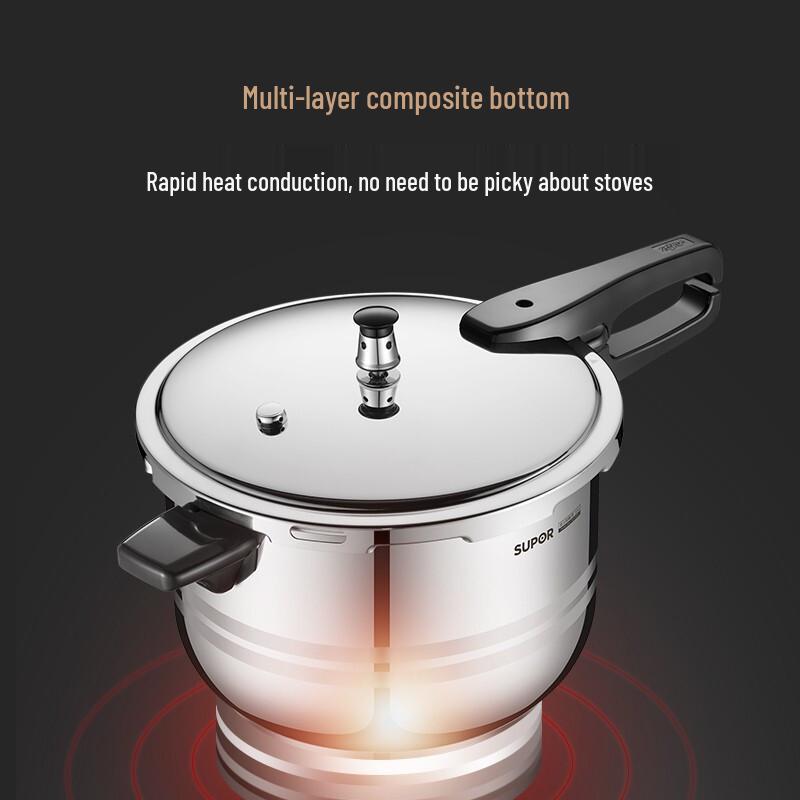 Supor 304 Stainless Steel Multi-Stove Pressure Cooker