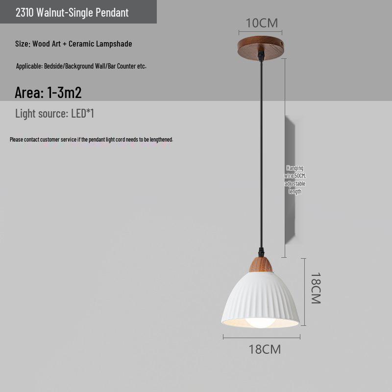 Chinese Retro Bedroom and Hallway Pendant Light