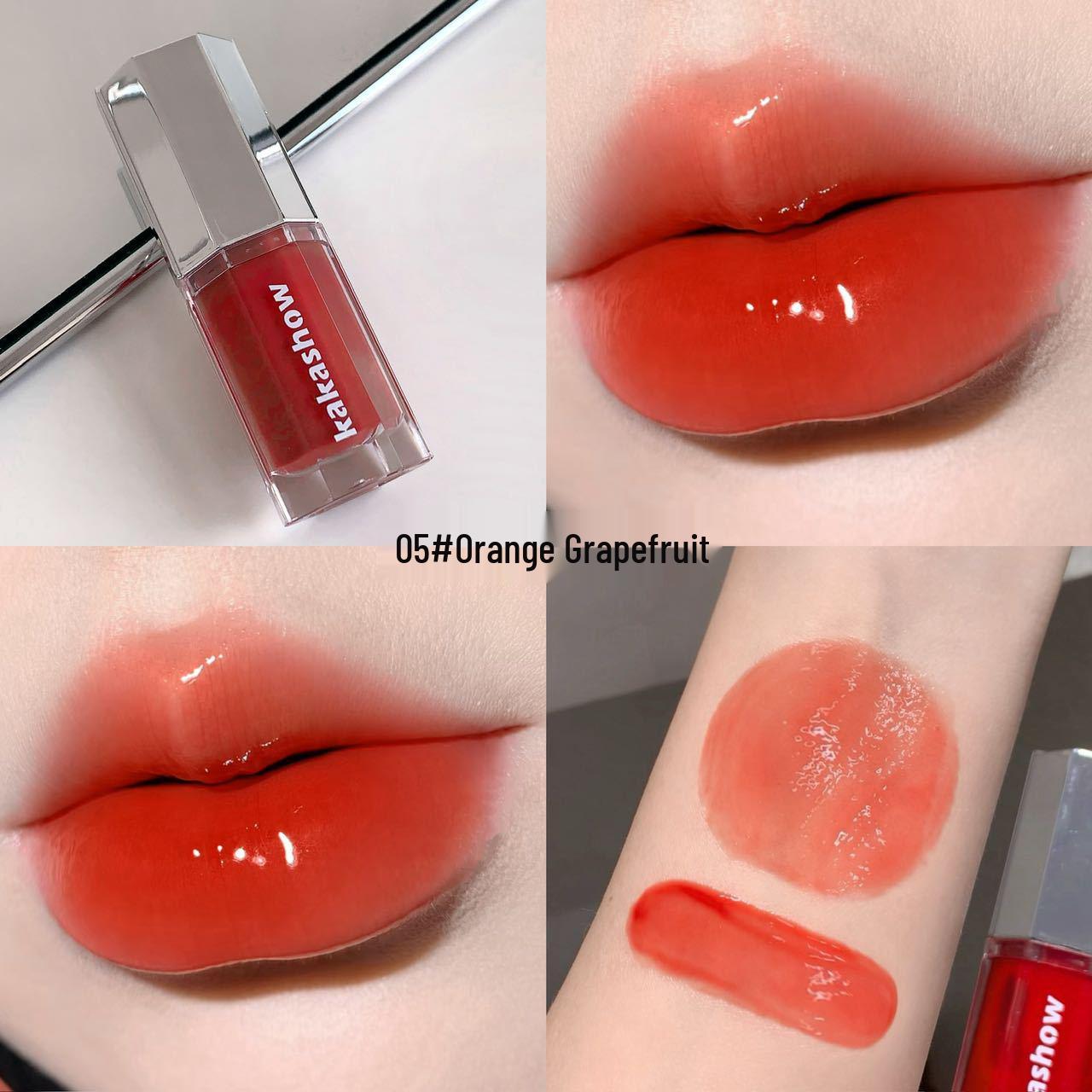 Kakashow Clear Mirror Lip Glaze: Hydrating Korean Gloss for Glass Lips and Young Girl Style. 6g