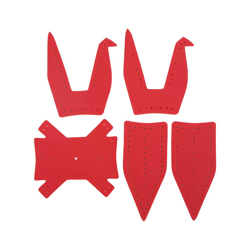 Semi Finished Paper Cranes Artificial Leather Soft Innovative Red Pendant for Car Decro Gifts