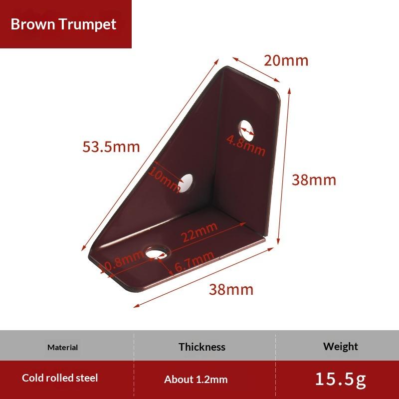 Thickened Triangle Fixed Angle Code 90 Degree Angle Furniture Corner Connector Brace Support Bracket