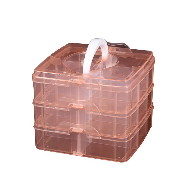 Three layers of 18 portable detachable storage box combination of storage box diy supplies storage box