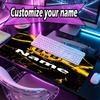 Custom Name Personalized Borussia Dortmund Pattern Mousepad, Laptop PC Desk Mat, Decorative Desk Mat for Home Keyboard Pad Gift