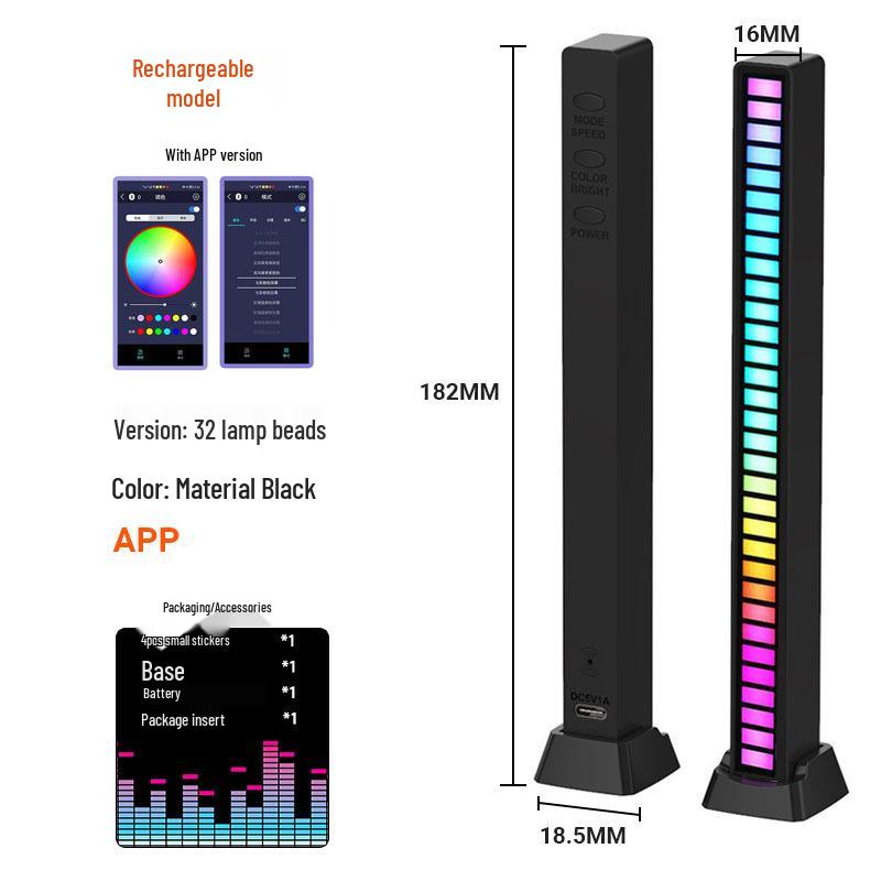 Atmosphere Light Speaker for Gaming Rooms: Creative Desktop Music and Rhythm Sound Control Decoration