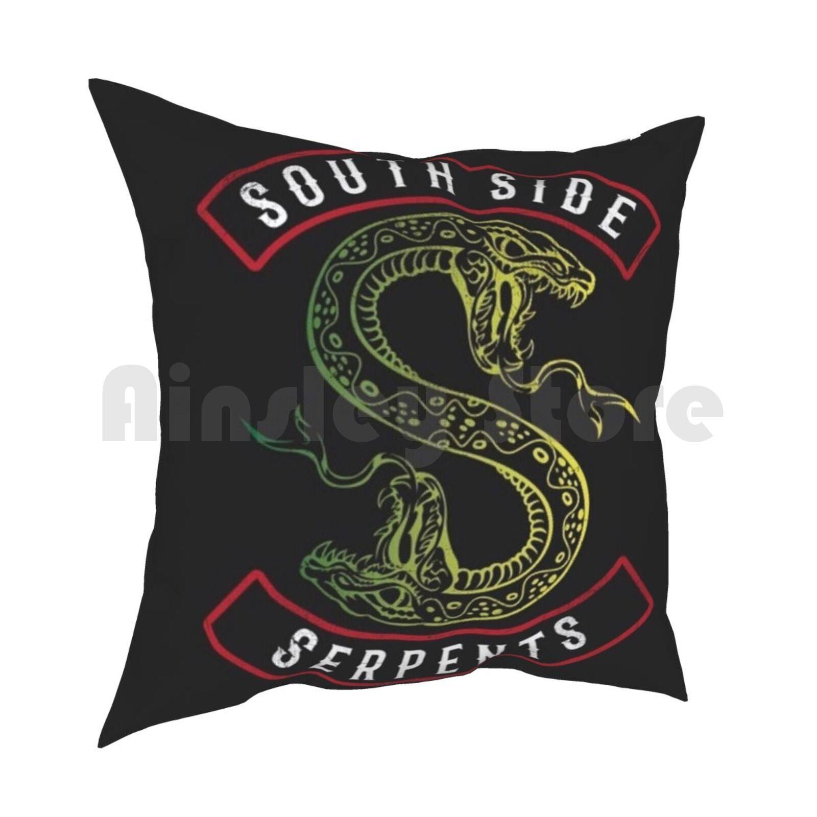 Riverdale South Side Serpents Pillow Case Printed Home Soft DIY Pillow Cover Riverdale Archie Comics Tv Shows Tv Cole 30x30cm 12x12in