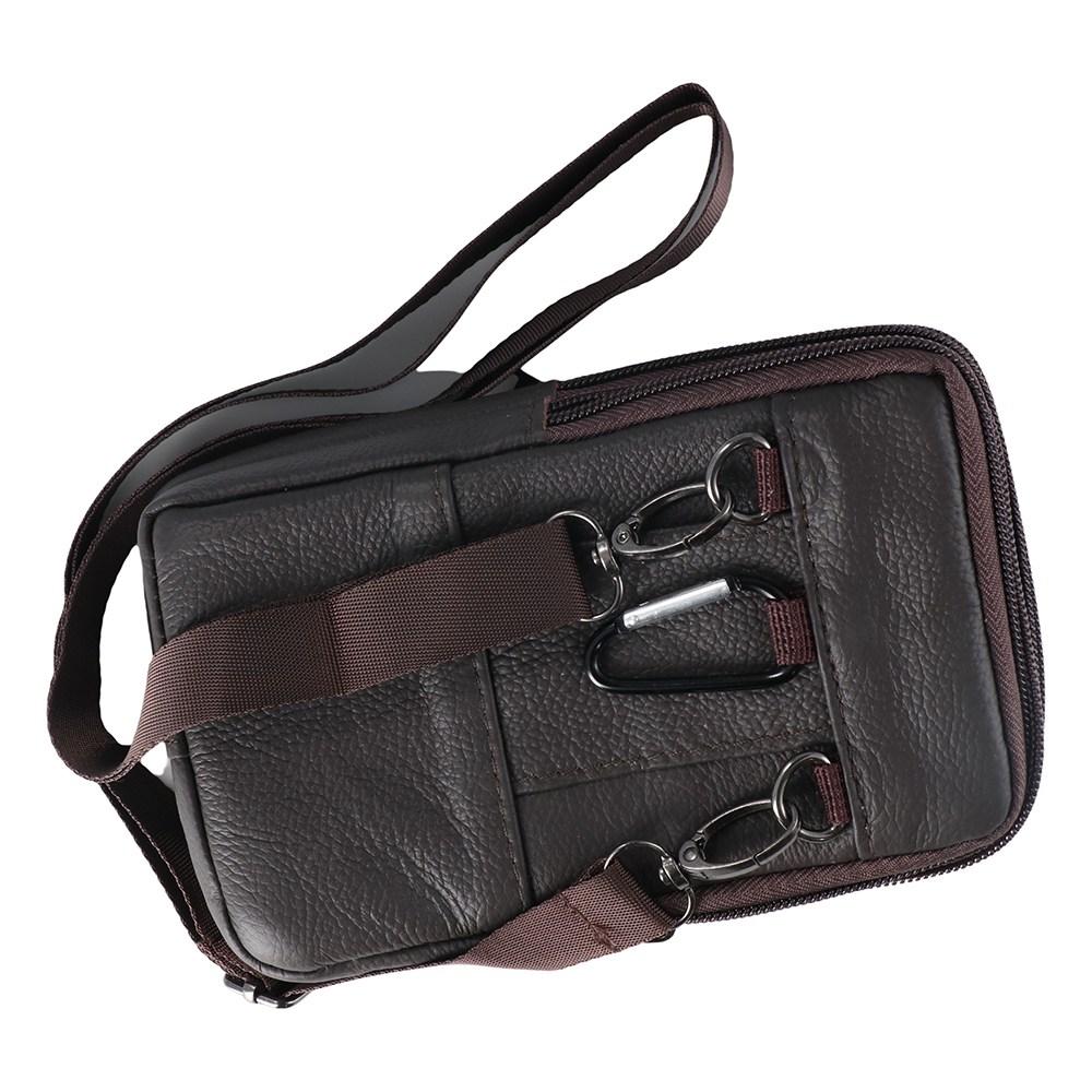 Pu Leather Classic Wallet Pouch Phone Cover Business Leather Fanny Waist Bag Phone Bag Phone Holder
