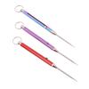 1Pcs Titanium Alloy Telescopic Toothpick Keychain Pendant Gift Fruit Fork Camping Toothpick Holder Unpacking Tool