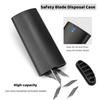 Disposed Knife Blade Snap-Off Box Container Utility Knife Cutter Waste Blade Storage Case for 9mm Blade Vinyl Flim Cutting Tool
