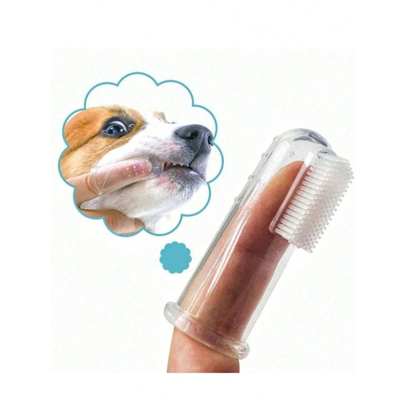 Pet Finger Toothbrush Silicone Material Small Size Convenient and Practical Home Pet Supplies for Protecting Teeth for Dogs Cats