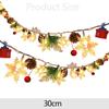 3M 30 LED Christmas Garland Battery Operated Christmas Garland Decoration Lights Xmas Lights New Year Holiday Party Decorations