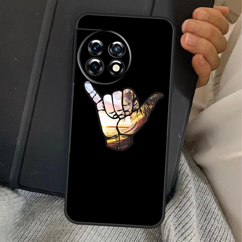 Surfer Surf Hang Loose Shaka Case For OnePlus 13R 12R 10R 13T 10T 8T 15 13 12 11 Nord CE 4 3 2 Lite N20 N30 Nord 5 Cover