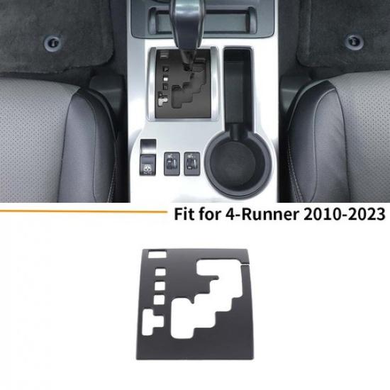 For 4Runner 2010-23 Matte Black Console Gear Shift Transmission Bezel Cover Trim