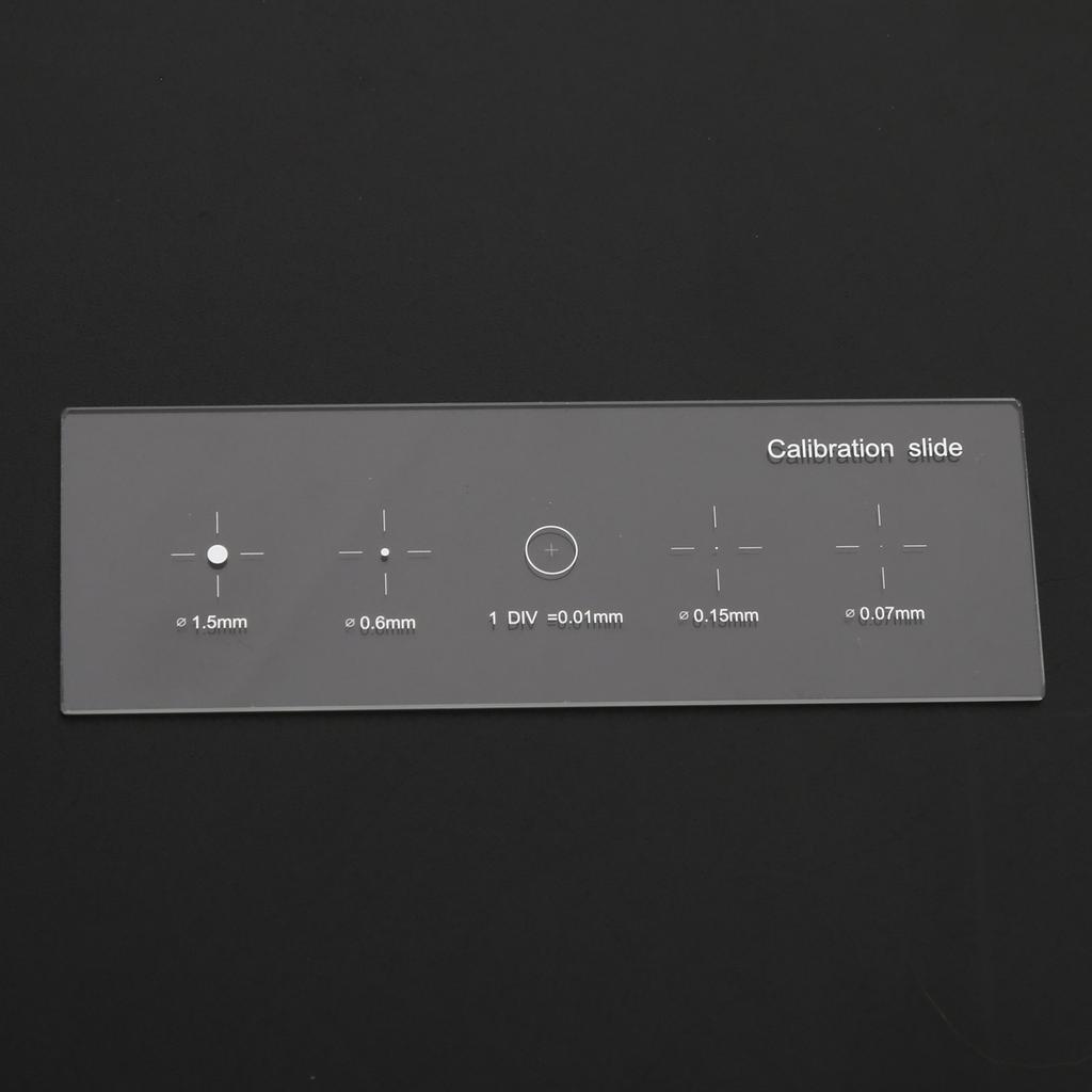 Multifunction 0.01mm Microscope Slides Calibrating Slide Ruler Electronic Eyepiece Microscope Camera Calibration Slide