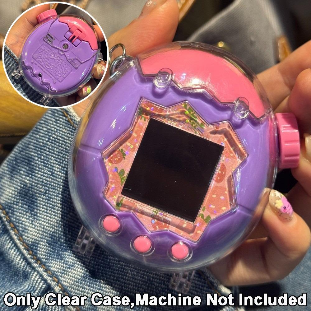 Clear Protective Cover Glitter Design Wing Attachments Decorative Cover Protective Case for Tamagotchi Paradise