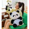 Cap Flowers Panda Plush Toy Cartoon Stuffed Animal Doll Decoration Kids Gift