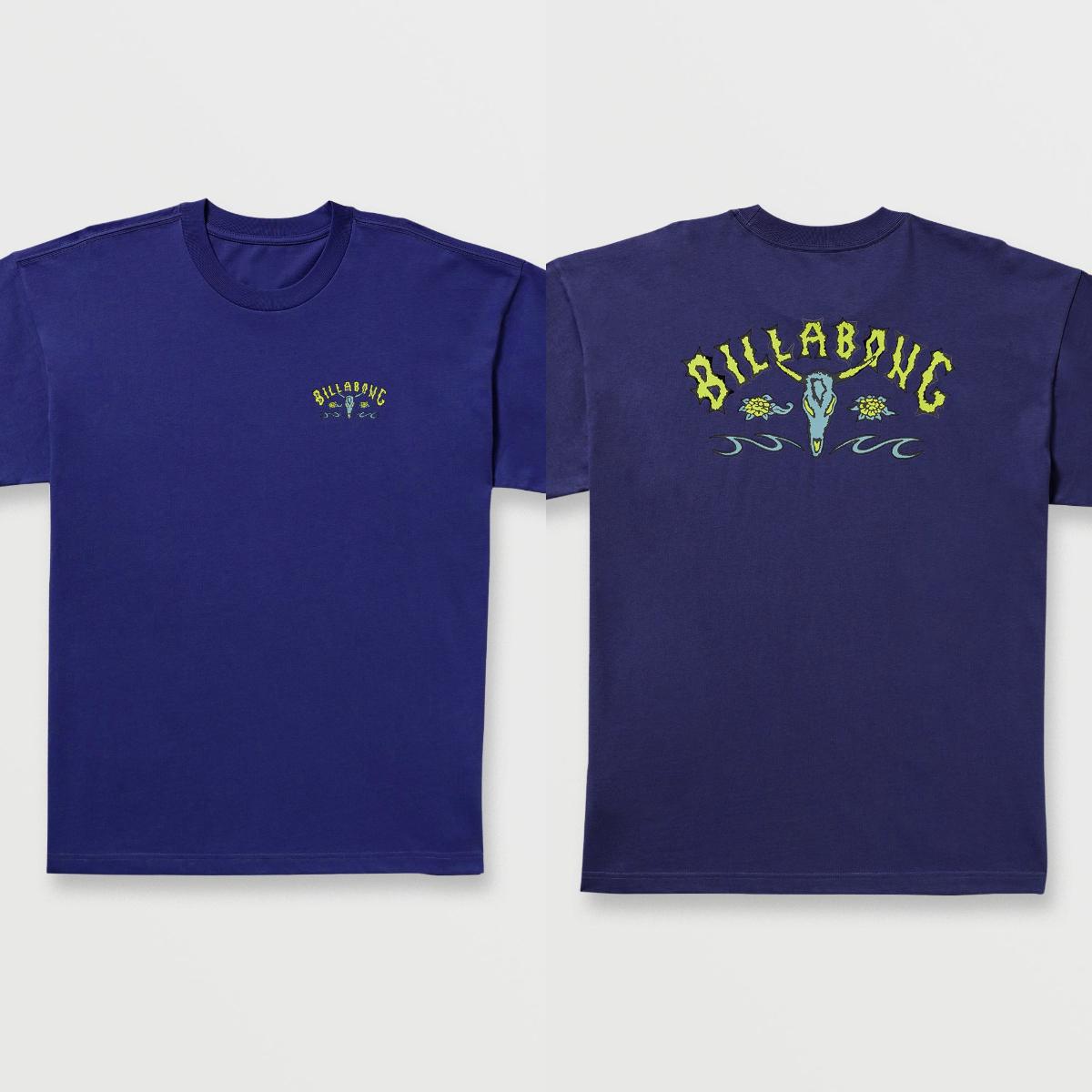 

Billabong X Occy T-shirt Men Women Cotton Casual Tees Male Female T-Shirt Short Sleeve Street Wear Comfortable Soft Clothing XXXL синій