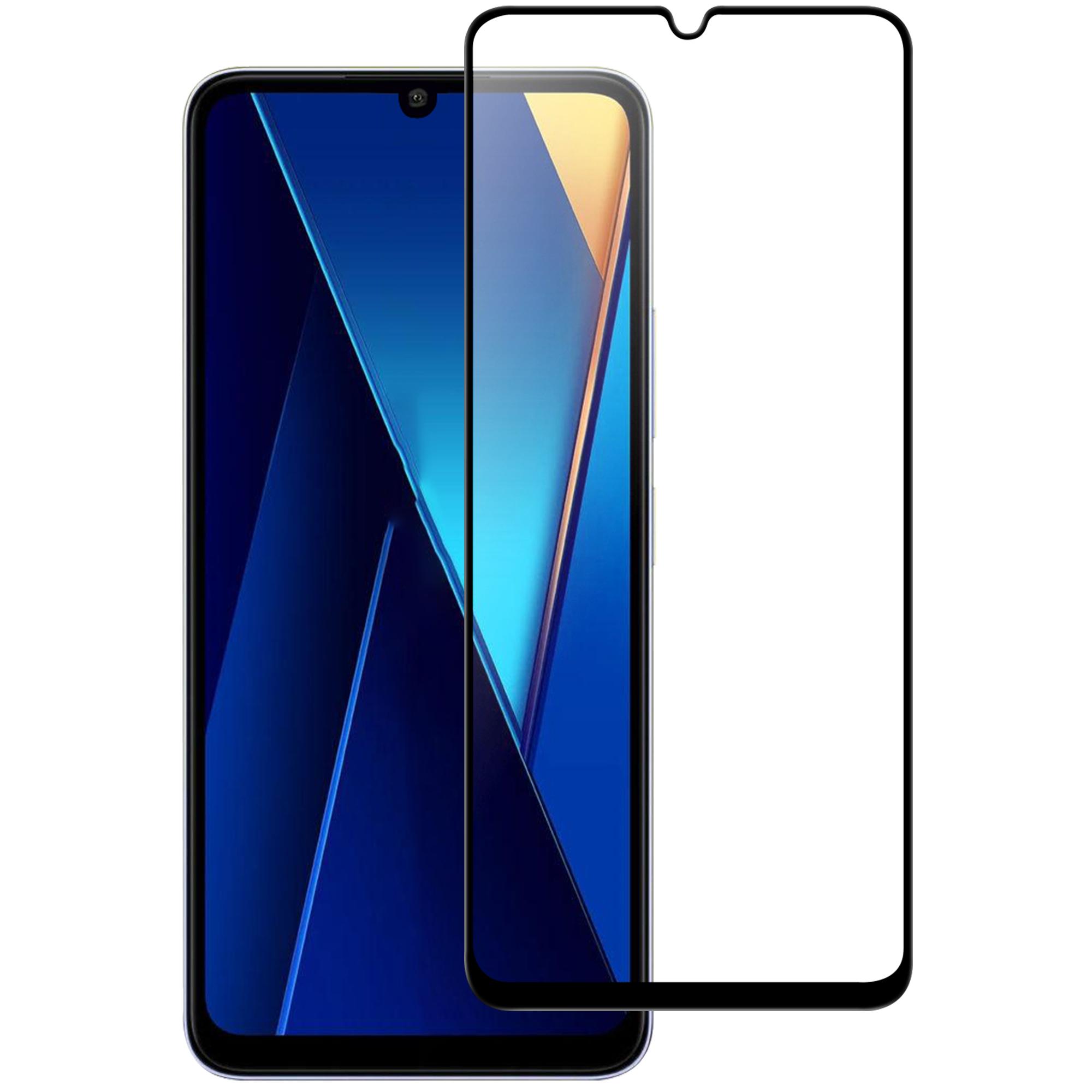 

For Xiaomi Redmi 13C 4G/13C 5G/Poco C65 4G/Poco M6 5G/13R 5G Screen Protector Black Edge Full Glue AGC Glass Screen Covering Film Type A