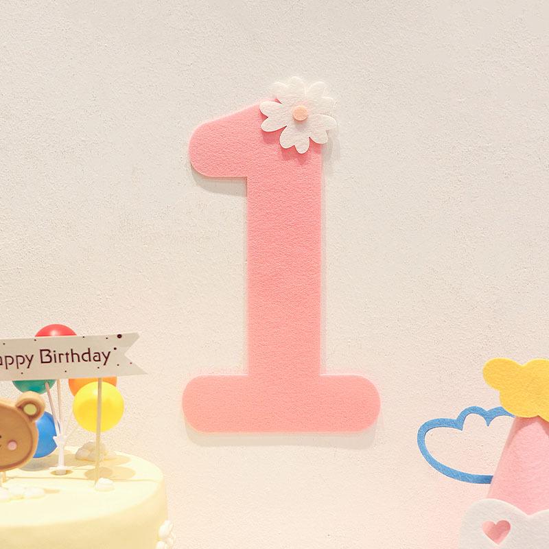 Adorable Felt Birthday Bunting for Two-Year-Old Girls