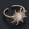 Chic Geometric Necklace/Rings/Bracelet Jewery Set Delicate Accessory for Women