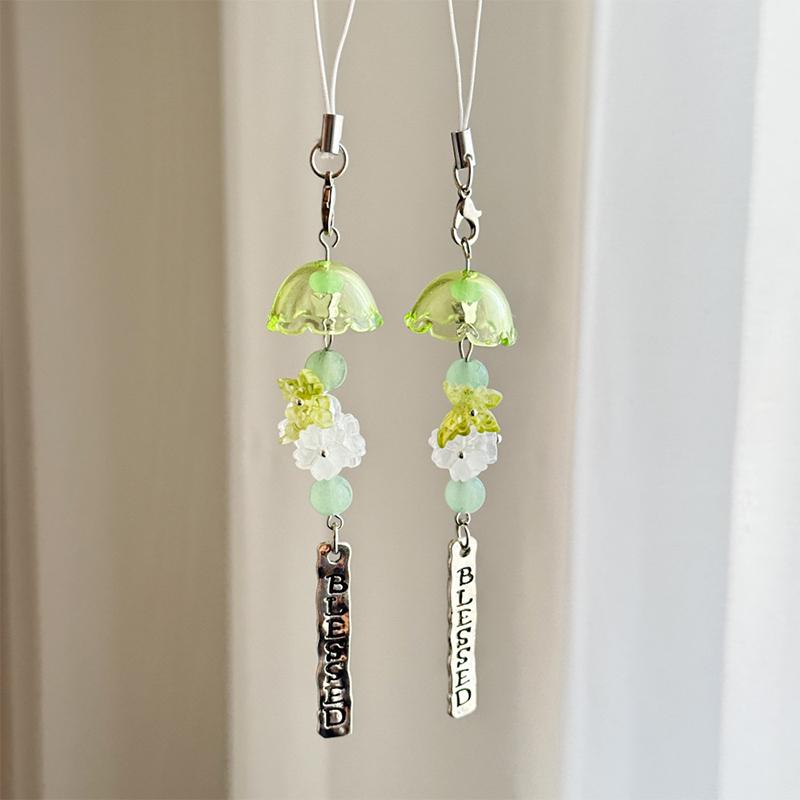 Captivating Bellflower 1Pcs Hanging Ornament with Tassel Perfect for Car Interior Decor