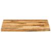 VidaXL Dessus de table 40x40x2,5 cm bord vivant bois massif manguier, dessus de table en bois, dessus de table d'appoint, 370342