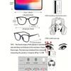 3 Pairs of Rectangular Frame Anti Blue Light Glasses for Men and Women Fashionable Glasses with Simple Style