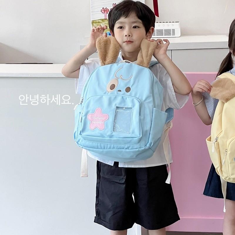 Fun And Playful Starry Design Dog Pattern Backpack For Boys And Girls In School