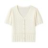 French Style Lace Knit V-Neck Cardigan