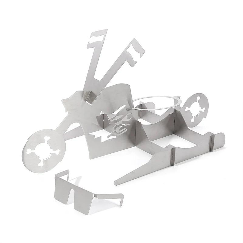 Funny Motorcycle Model Barbecue Chicken Stand Portable Home Oven BBQ Grill Rack Beer Can Chicken Roast Holder Kitchen Tools