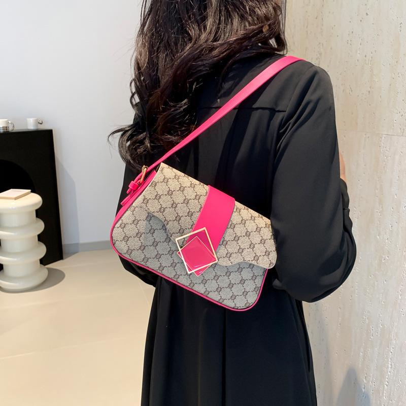 Fashion Casual Women's Small Square Bag Summer Niche Design Retro 2025 Personality Foreign Style Shoulder Portable Women's Bag