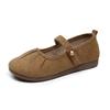 Flache Einzelschuhe neu retro sanfte Mary Jane Damenschuhe lässige Doudou Ballerinas