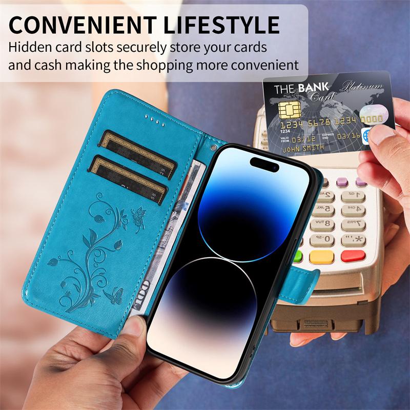 S24 Ultra Fashion Wallet Case for Samsung Galaxy S24 S23 S22 S21 Ultra S23FE S21 FE S 24 Plus Cover Leather Phone Cases
