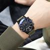 Stylish Men's Quartz Watch Leather Strap Male Business Watches Blue Light Glass Student Friendly High End Casual Wrist Timepiece